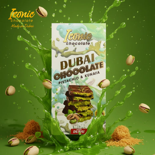 Tintin Treats Dubai Pistachio & Kunafa Chocolate | Single 200g Bar