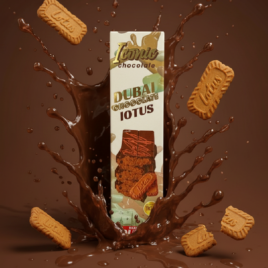 Tintin Treats Dubai Lotus & Kunafa Chocolate Box | Pack of 24 - 50g Bars