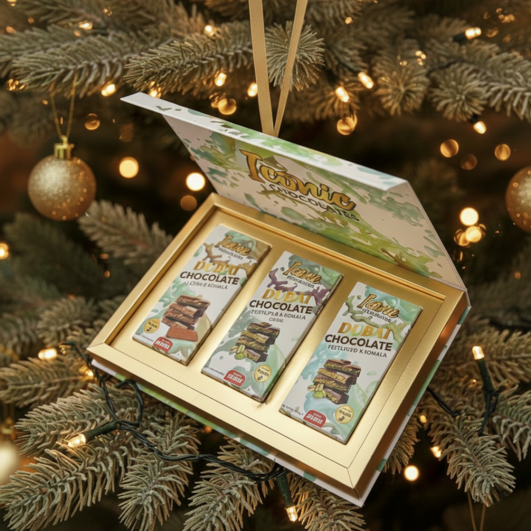 Iconic Chocolates Dubai Signature Gift Box | 3 Flavors - 200g