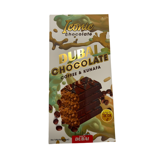 Tintin Treats Dubai Coffee & Kunafa Chocolate | Single 200g Bar