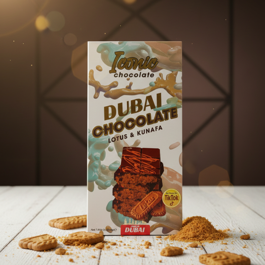 Tintin Treats Dubai Lotus & Kunafa Chocolate | Single 200g Bar