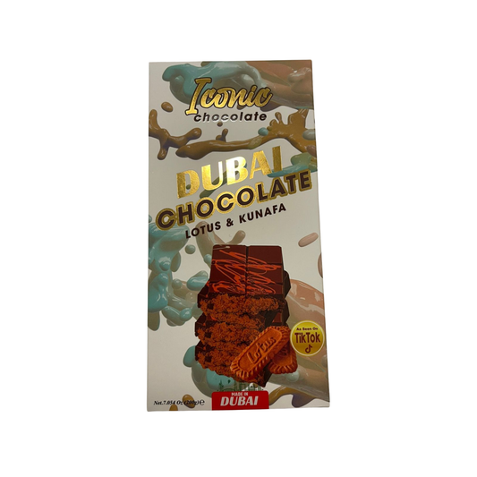 Tintin Treats Dubai Lotus & Kunafa Chocolate | Single 200g Bar